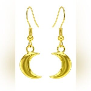Gold Moon Earrings